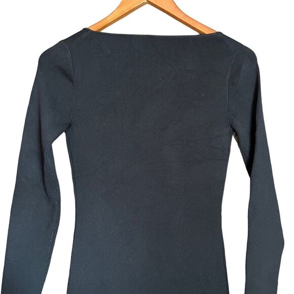 NWT! J. Crew black scoop neck long sleeve midi dress - Picture 11 of 11